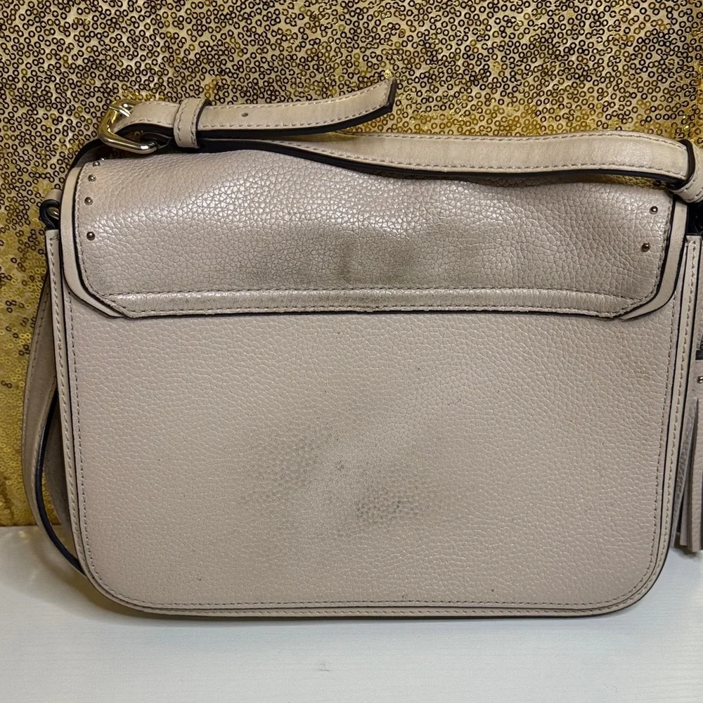Kate Spade Light Taupe Crossbody Bag with Tassel